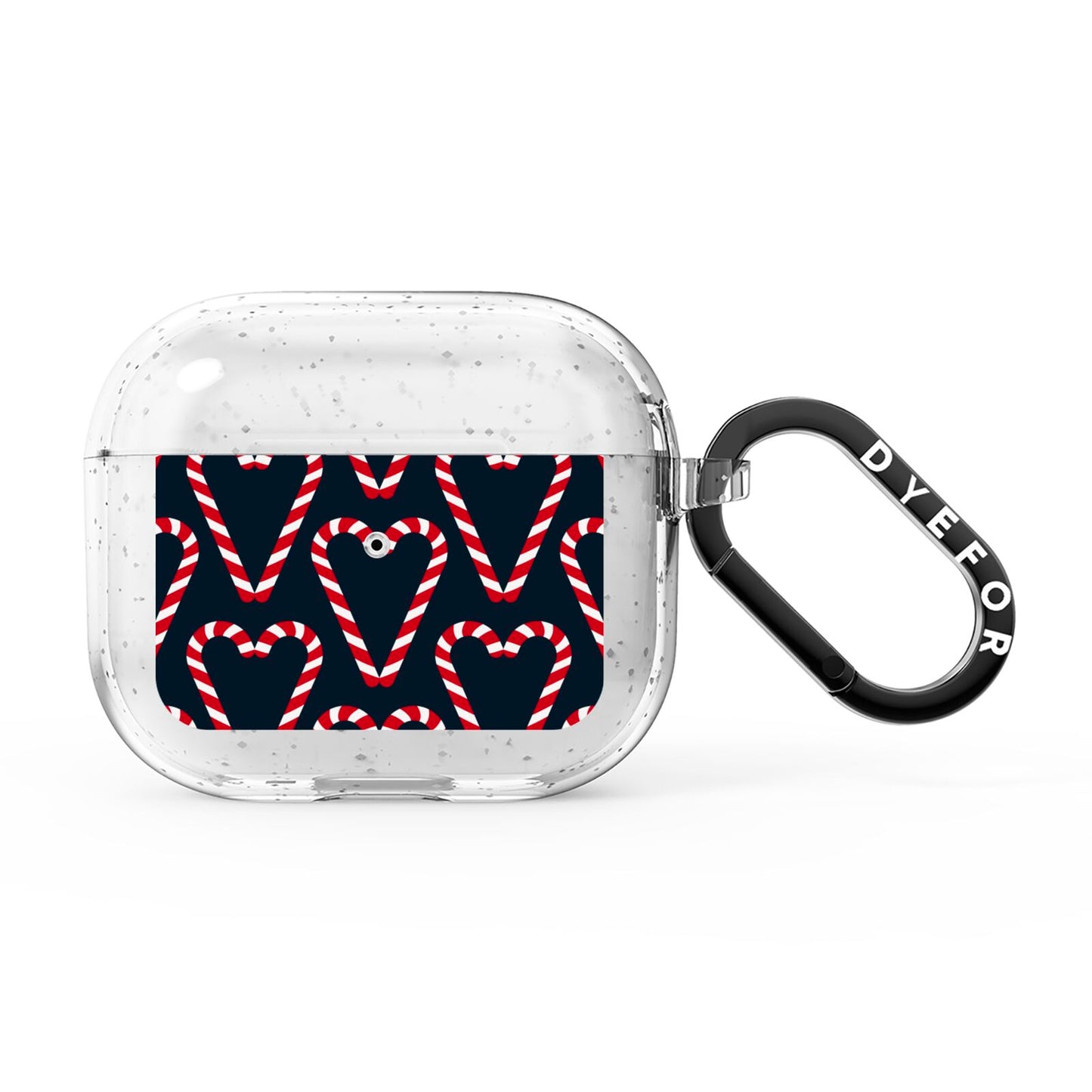 Candy Cane Pattern AirPods Glitter Case 3rd Gen