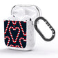 Candy Cane Pattern AirPods Glitter Case Side Image