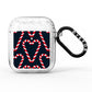 Candy Cane Pattern AirPods Glitter Case
