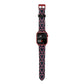 Candy Cane Pattern Apple Watch Strap Size 38mm with Red Hardware
