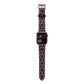Candy Cane Pattern Apple Watch Strap Size 38mm with Rose Gold Hardware