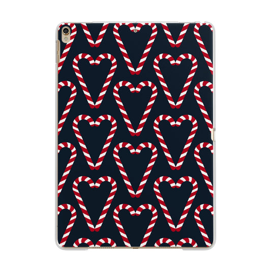 Candy Cane Pattern Apple iPad Gold Case