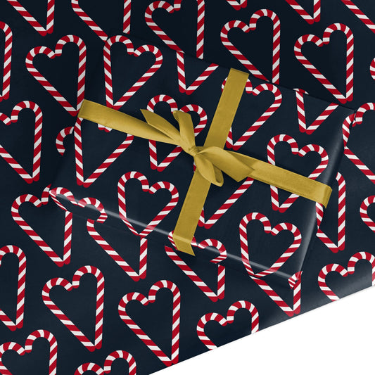 Candy Cane Pattern Custom Wrapping Paper