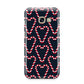Candy Cane Pattern Samsung Galaxy A3 2017 Case on gold phone