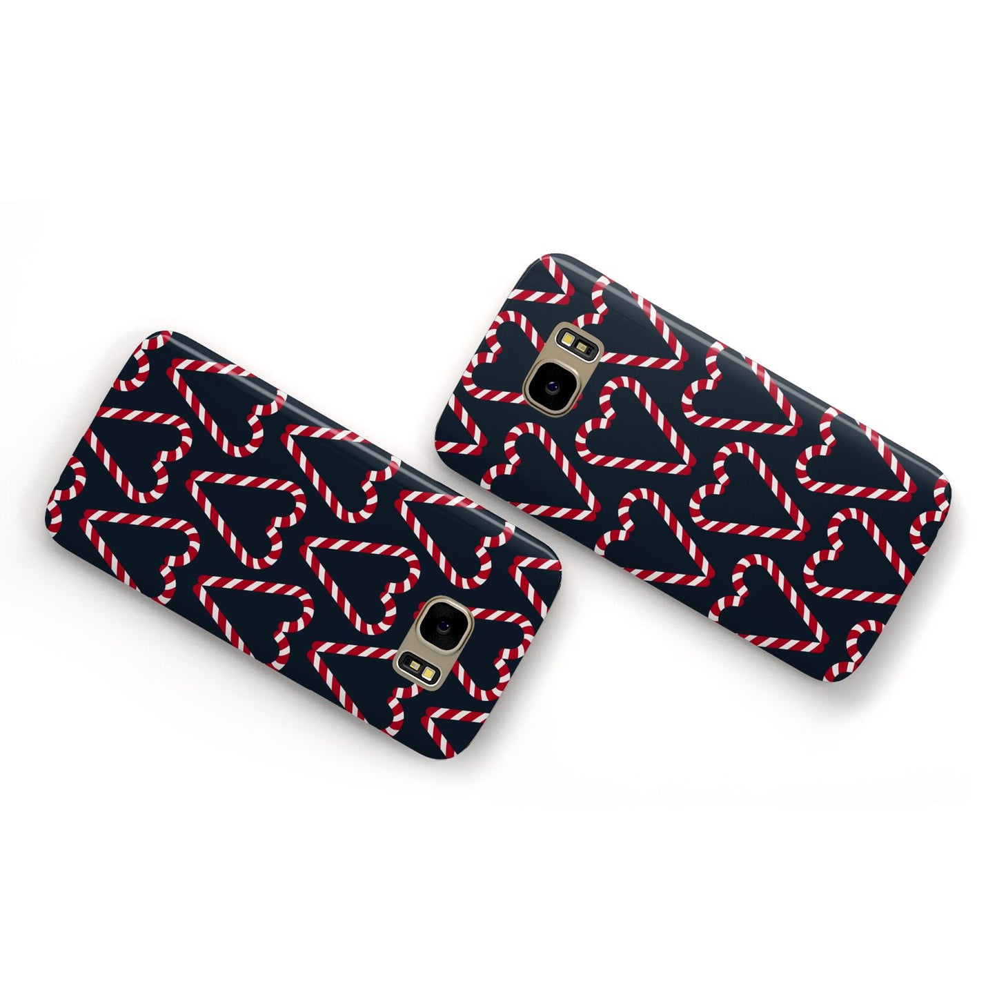 Candy Cane Pattern Samsung Galaxy Case Flat Overview