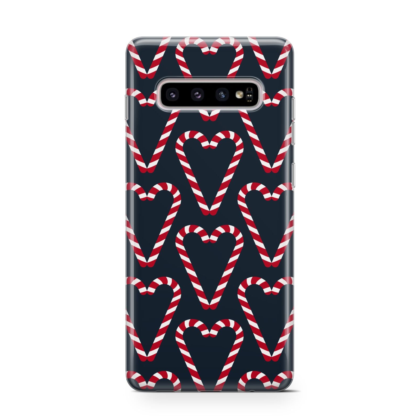 Candy Cane Pattern Samsung Galaxy S10 Case