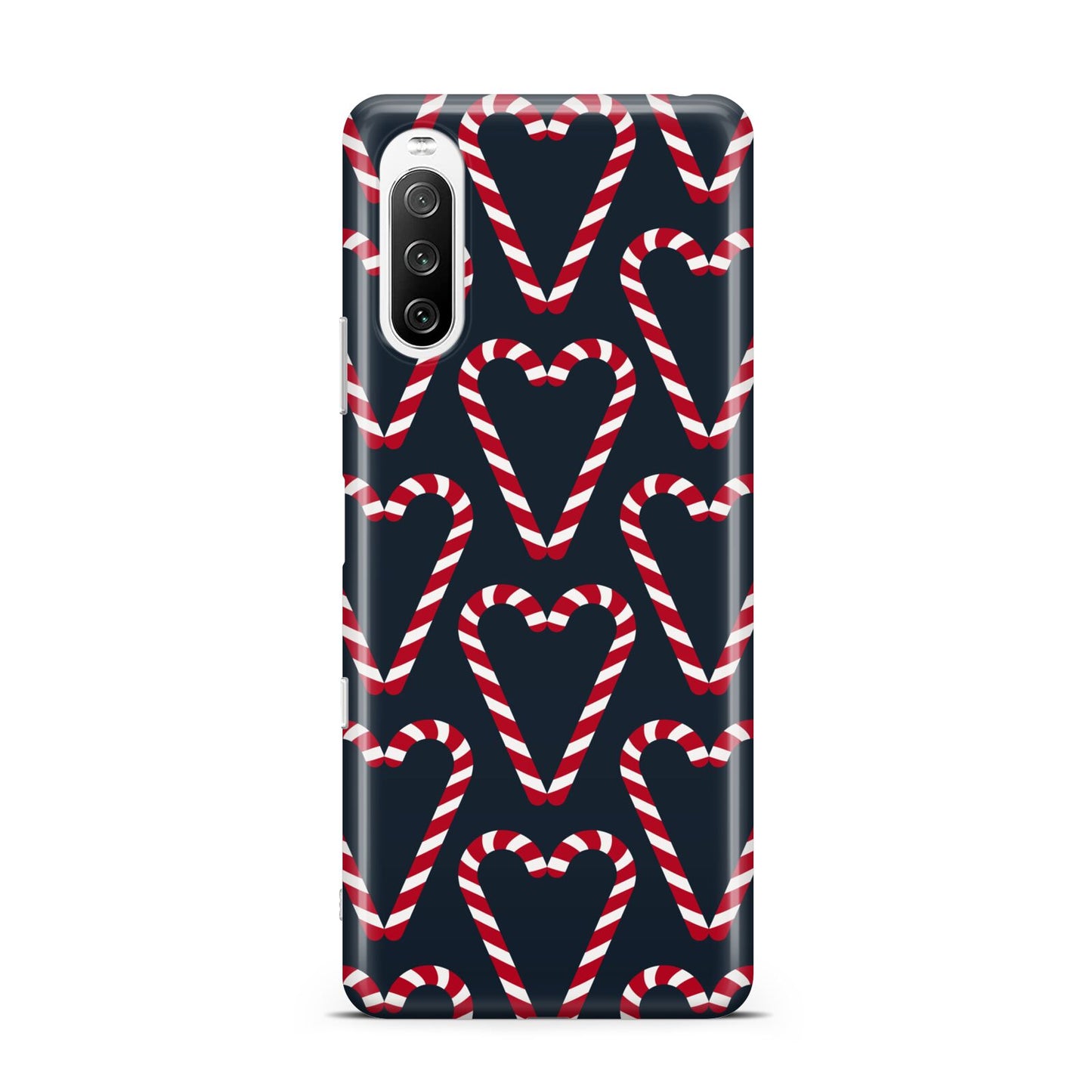 Candy Cane Pattern Sony Xperia 10 III Case