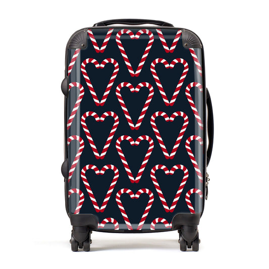 Candy Cane Pattern Suitcase
