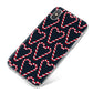 Candy Cane Pattern iPhone X Bumper Case on Silver iPhone