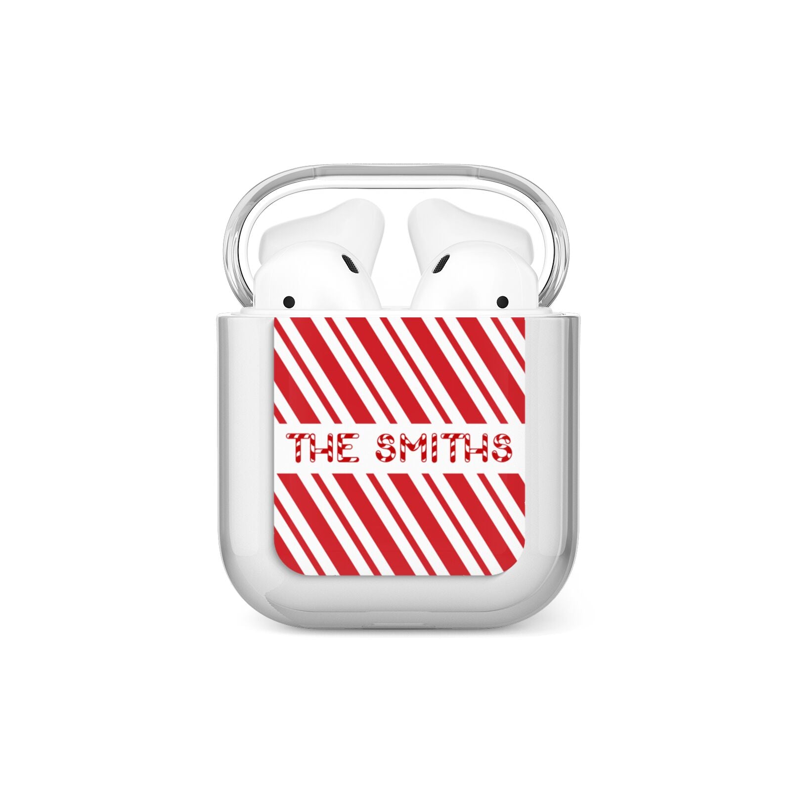 Candy Cane Personalised AirPods Case