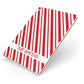 Candy Cane Personalised Apple iPad Case on Gold iPad Side View