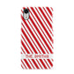 Candy Cane Personalised Apple iPhone XR White 3D Snap Case