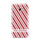 Candy Cane Personalised Samsung Galaxy A3 2017 Case on gold phone