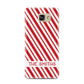 Candy Cane Personalised Samsung Galaxy A7 2016 Case on gold phone