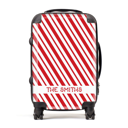 Candy Cane Personalised Suitcase
