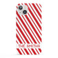 Candy Cane Personalised iPhone 13 Full Wrap 3D Snap Case