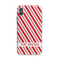 Candy Cane Personalised iPhone X Bumper Case on Silver iPhone Alternative Image 1