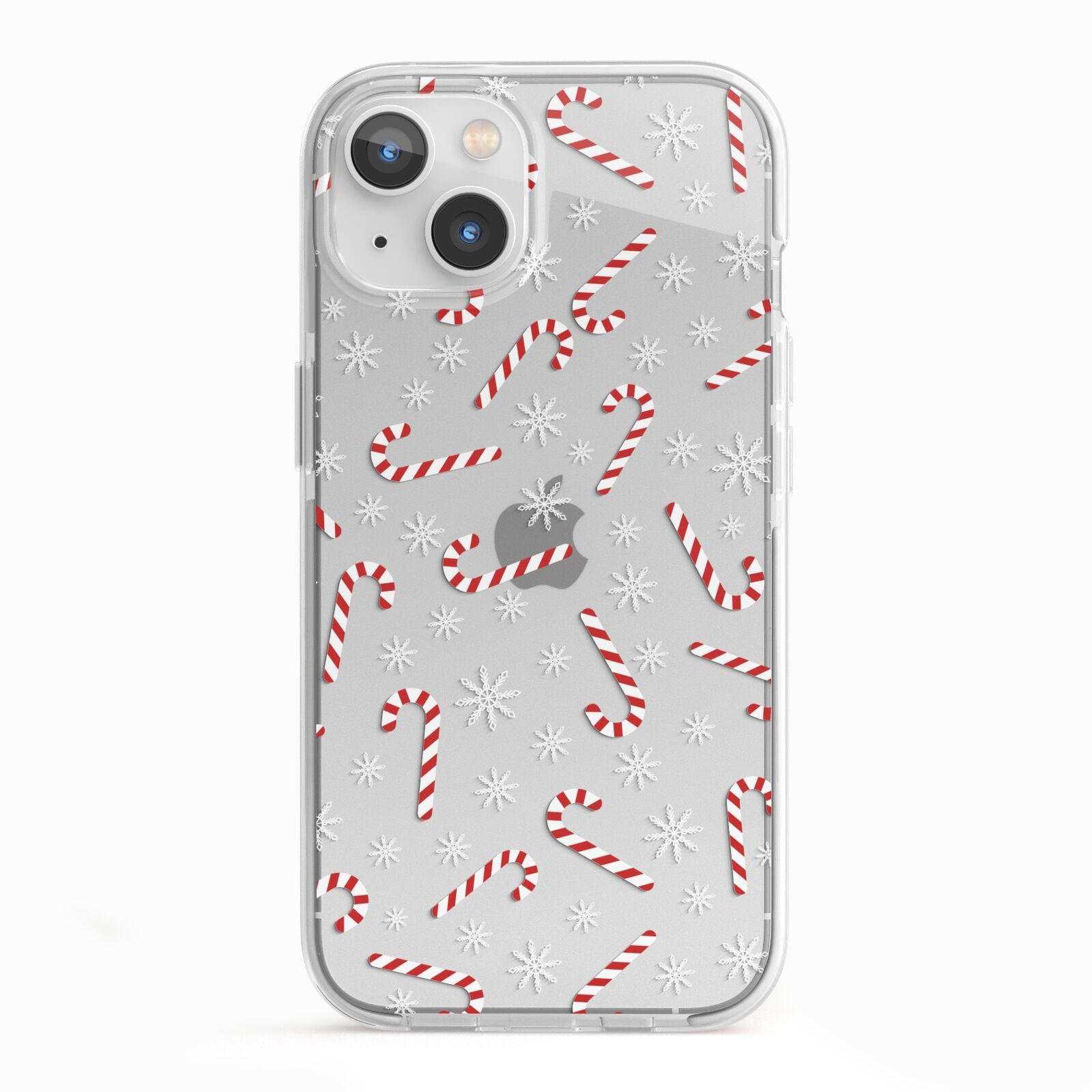 Candy Cane iPhone 13 TPU Impact Case with White Edges