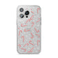 Candy Cane iPhone 14 Pro Max Glitter Tough Case Silver