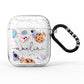 Candyland Galaxy Clear Personalised AirPods Glitter Case