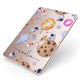 Candyland Galaxy Clear Personalised Apple iPad Case on Rose Gold iPad Side View