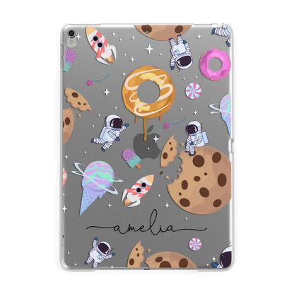 Candyland Galaxy Clear Personalised Apple iPad Silver Case