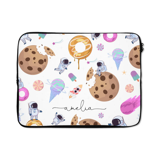 Candyland Galaxy Clear Personalised Laptop Bag with Zip