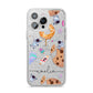 Candyland Galaxy Clear Personalised iPhone 14 Pro Max Glitter Tough Case Silver