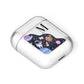 Candyland Galaxy Custom Initial AirPods Case Laid Flat