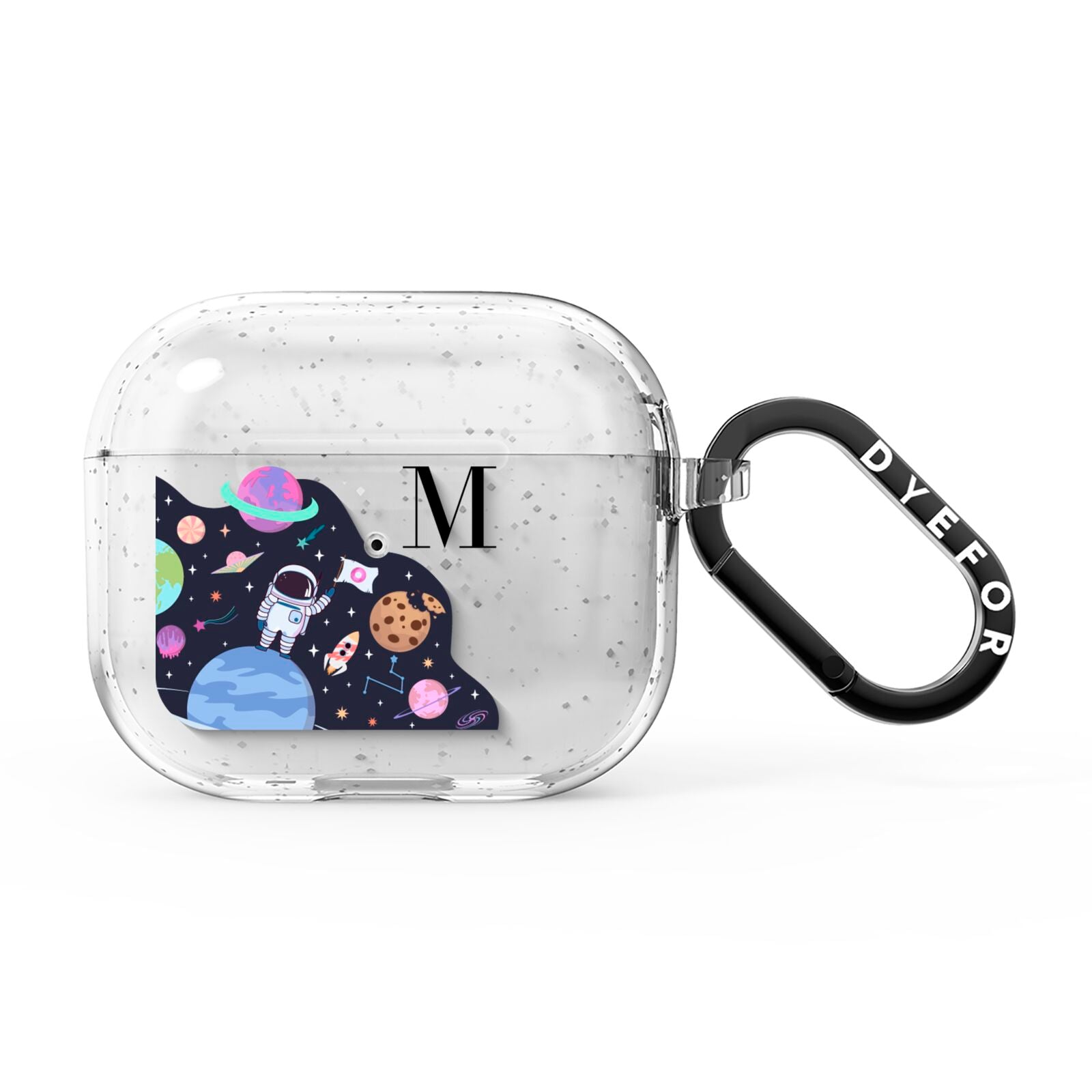 Candyland Galaxy Custom Initial AirPods Glitter Case 3rd Gen