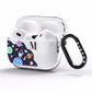 Candyland Galaxy Custom Initial AirPods Pro Clear Case Side Image