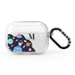 Candyland Galaxy Custom Initial AirPods Pro Clear Case