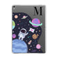 Candyland Galaxy Custom Initial Apple iPad Grey Case