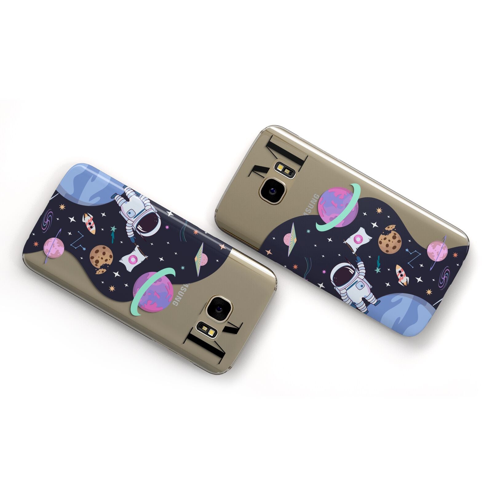 Candyland Galaxy Custom Initial Samsung Galaxy Case Flat Overview