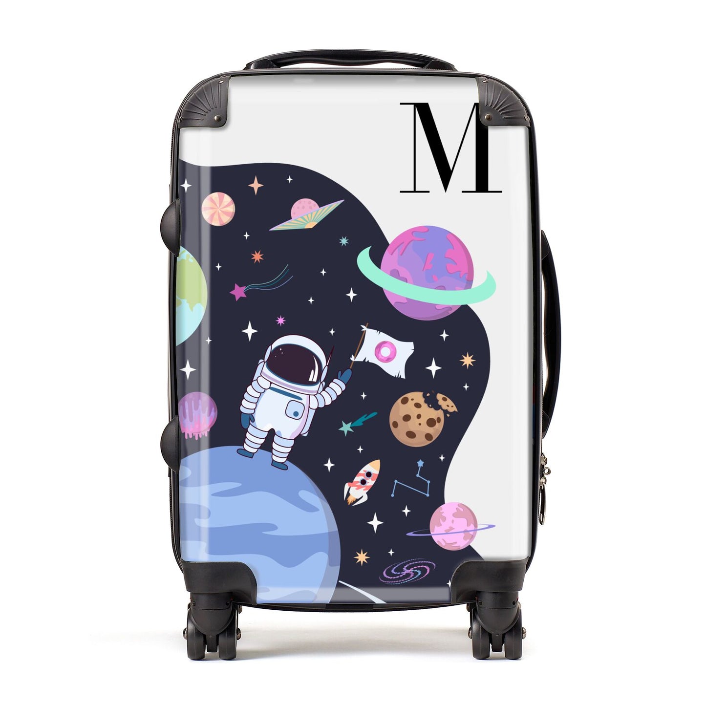 Candyland Galaxy Custom Initial Suitcase