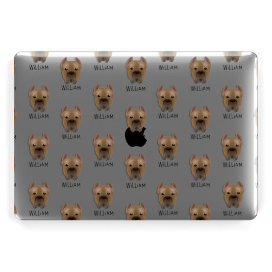 Cane Corso Italiano Icon with Name Apple MacBook Case