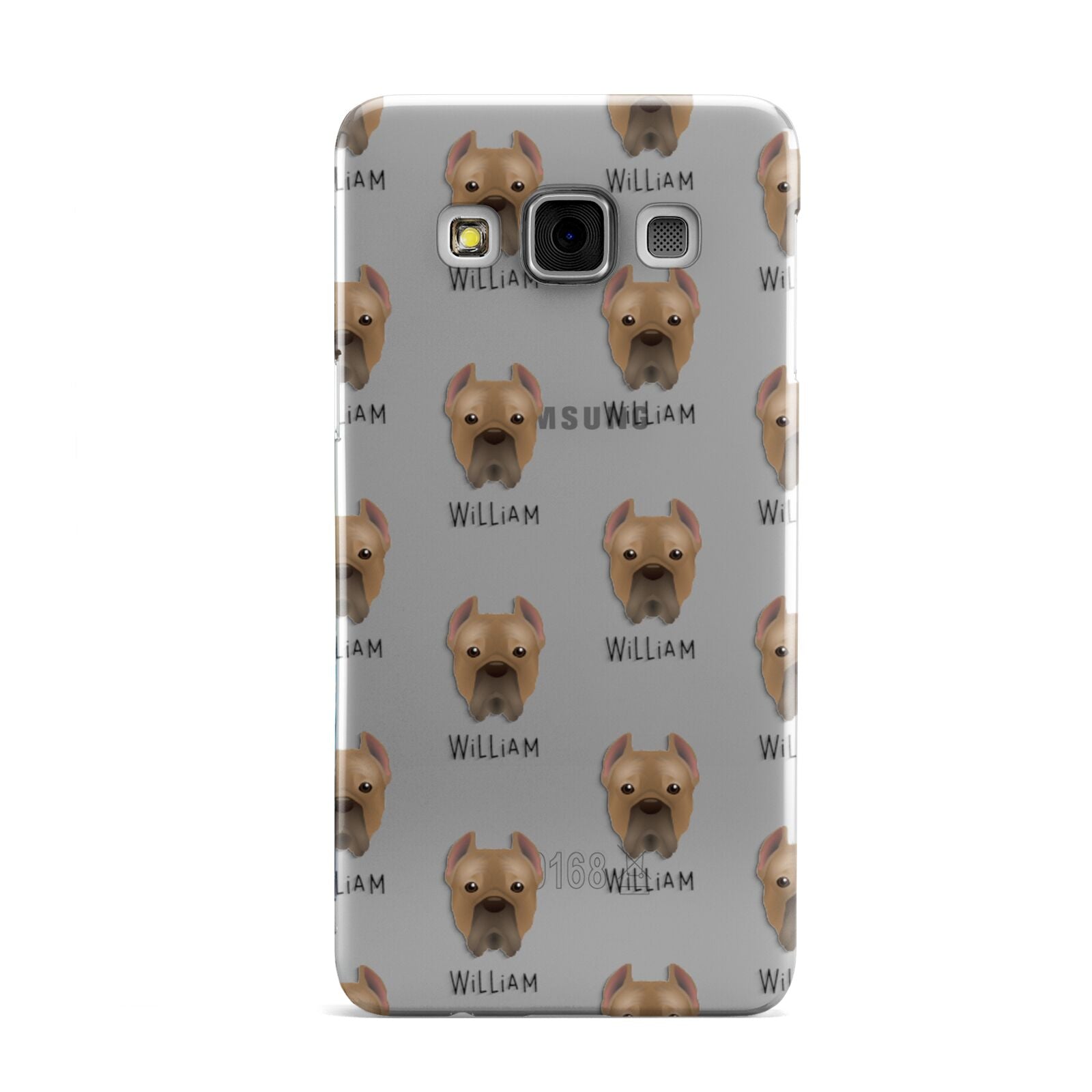 Cane Corso Italiano Icon with Name Samsung Galaxy A3 Case