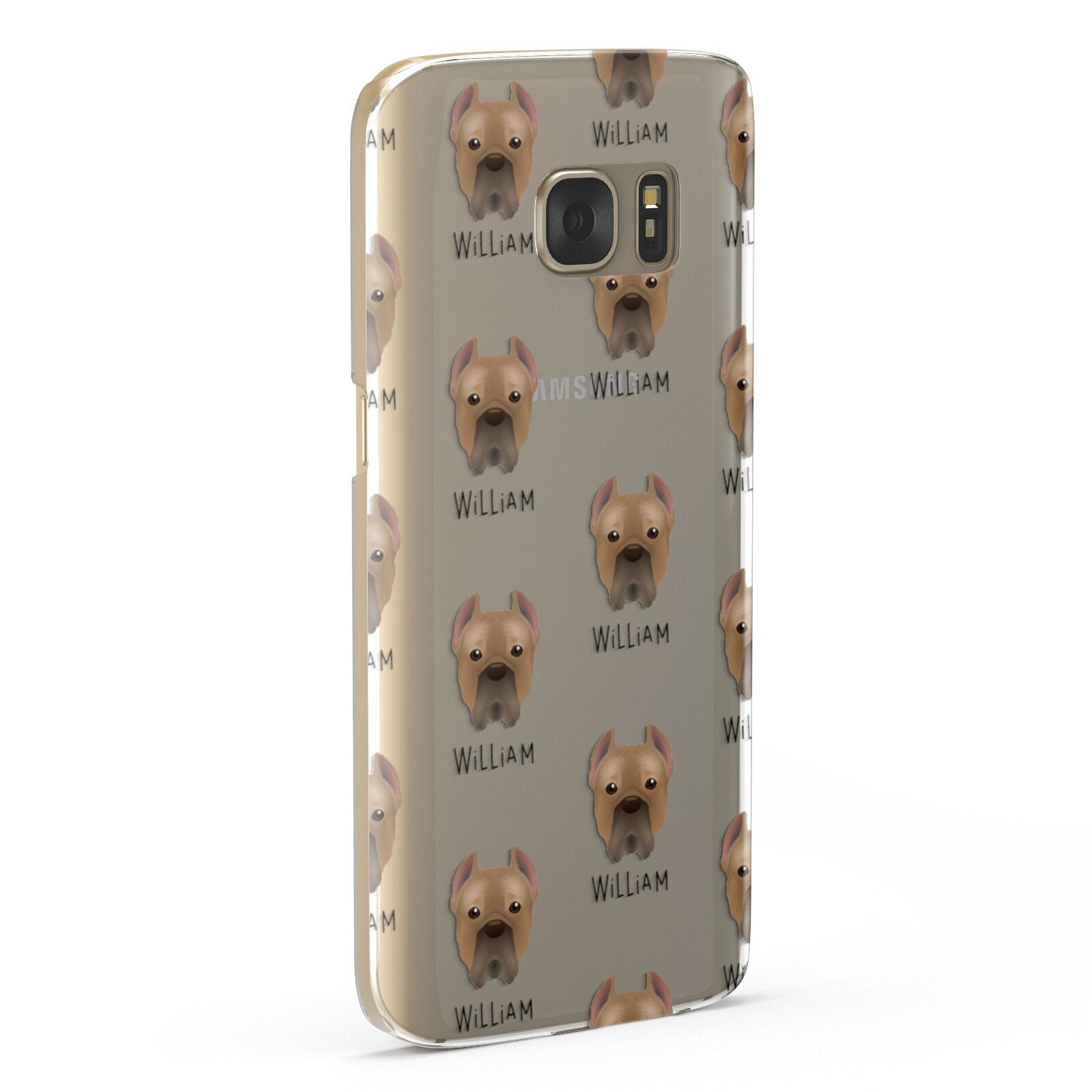 Cane Corso Italiano Icon with Name Samsung Galaxy Case Fourty Five Degrees