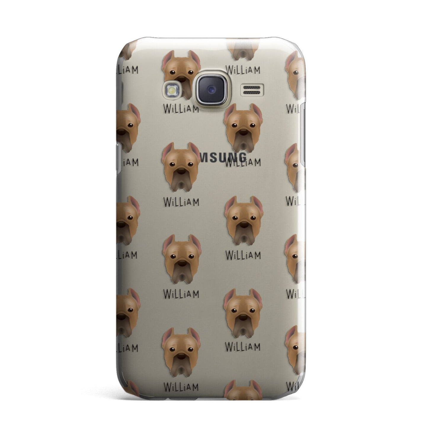 Cane Corso Italiano Icon with Name Samsung Galaxy J7 Case