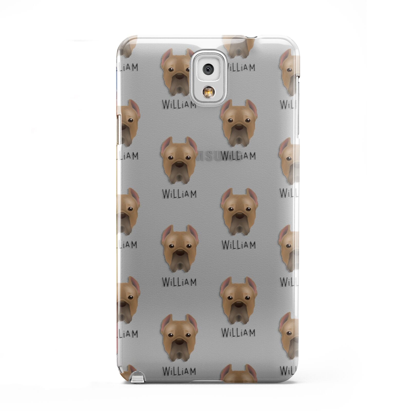 Cane Corso Italiano Icon with Name Samsung Galaxy Note 3 Case
