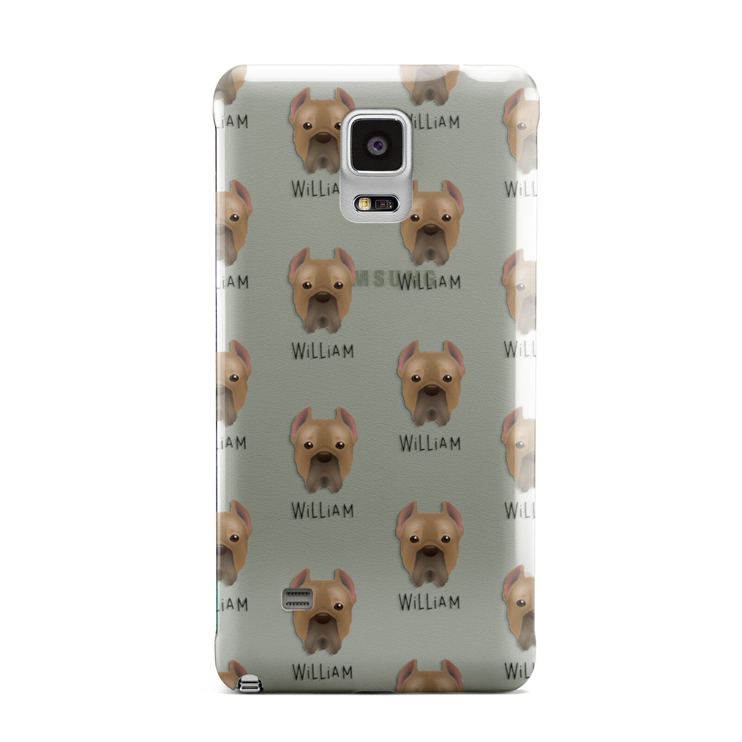 Cane Corso Italiano Icon with Name Samsung Galaxy Note 4 Case