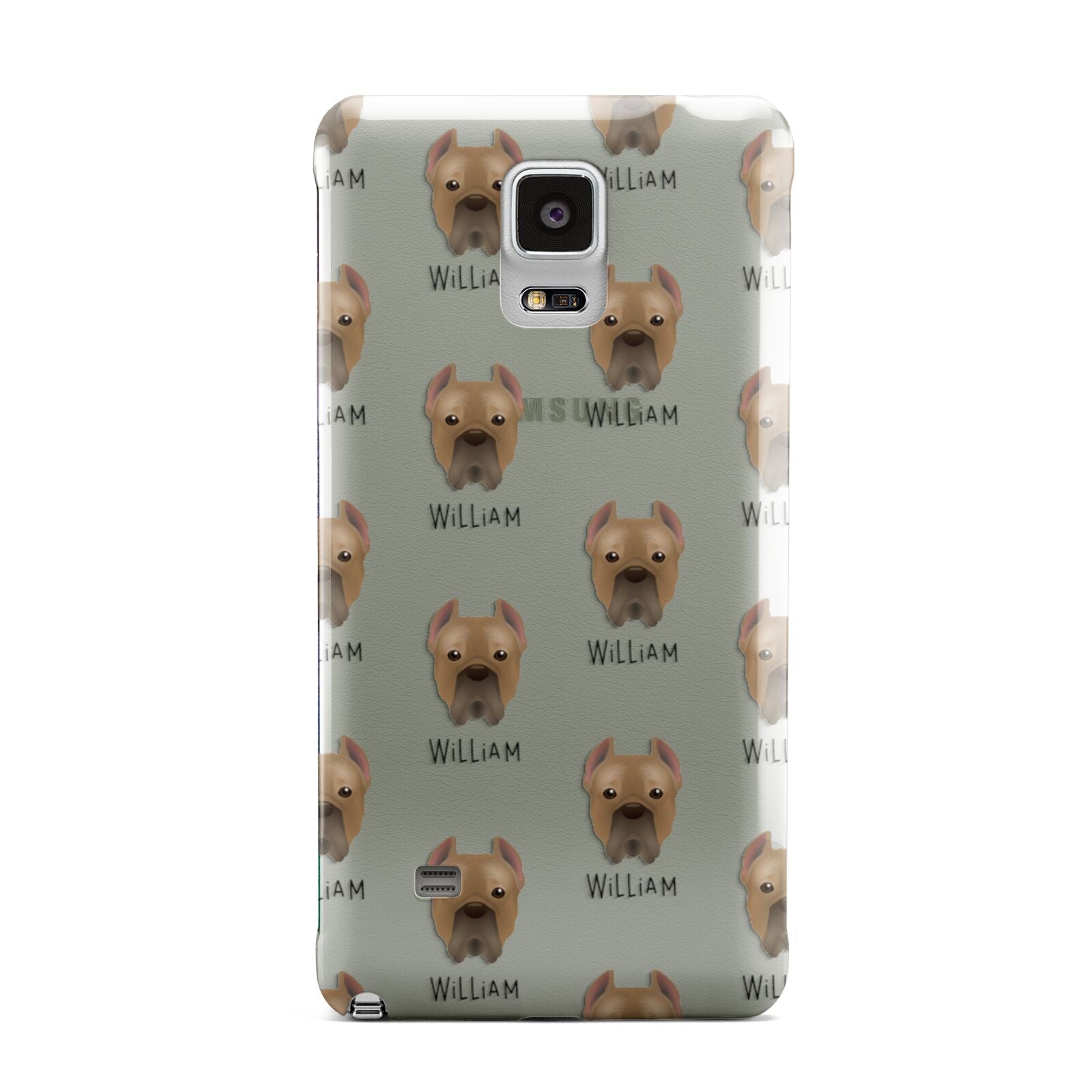 Cane Corso Italiano Icon with Name Samsung Galaxy Note 4 Case