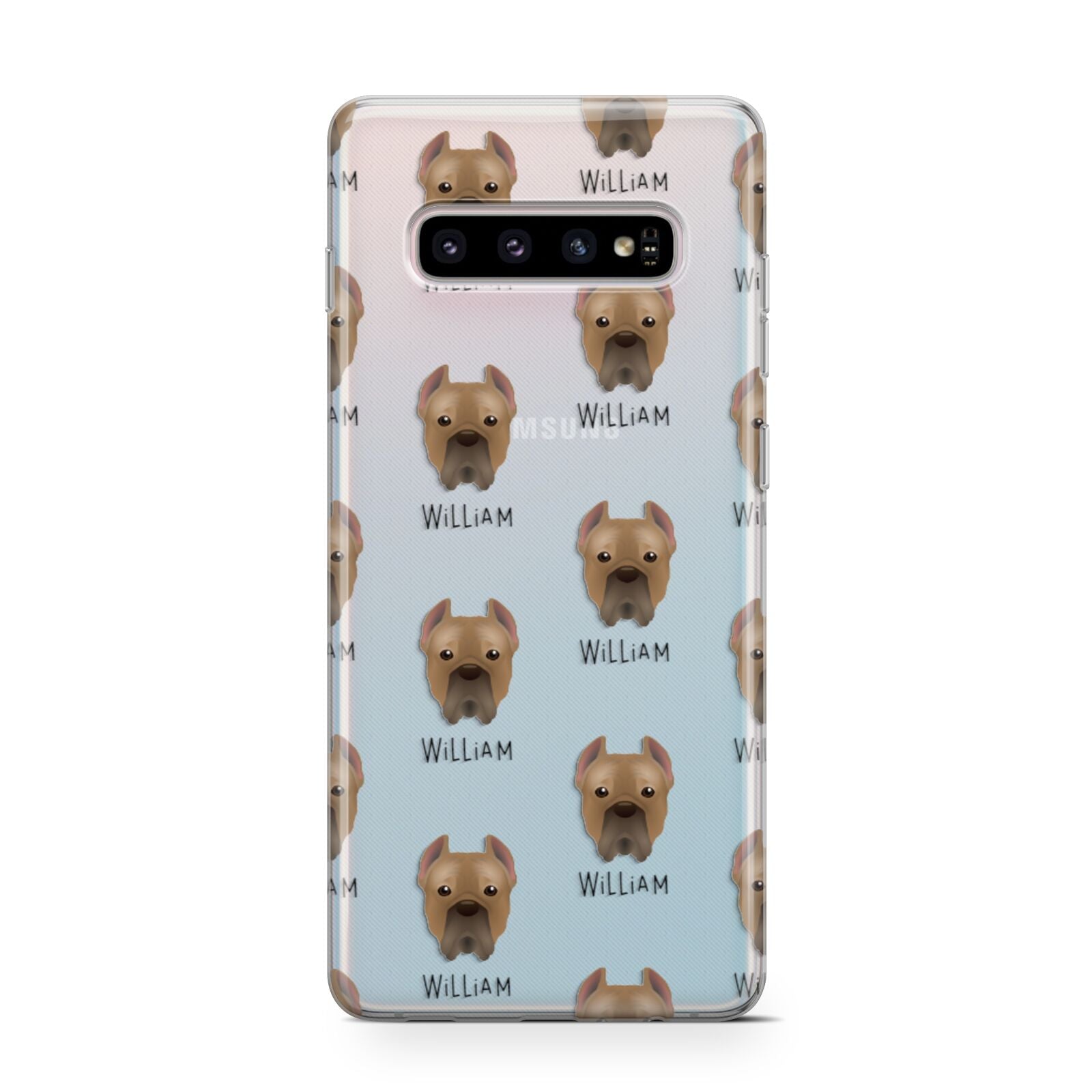 Cane Corso Italiano Icon with Name Samsung Galaxy S10 Case