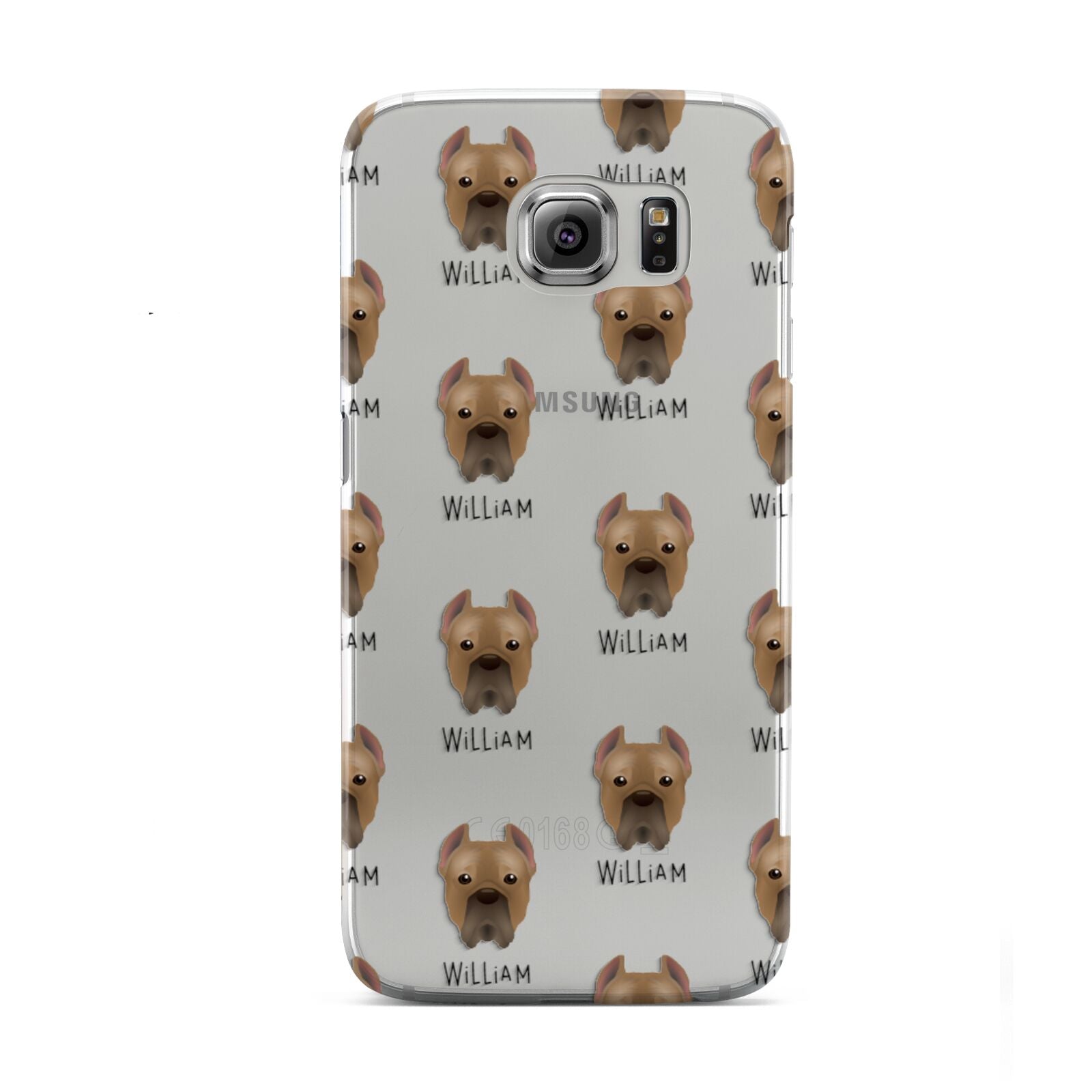 Cane Corso Italiano Icon with Name Samsung Galaxy S6 Case