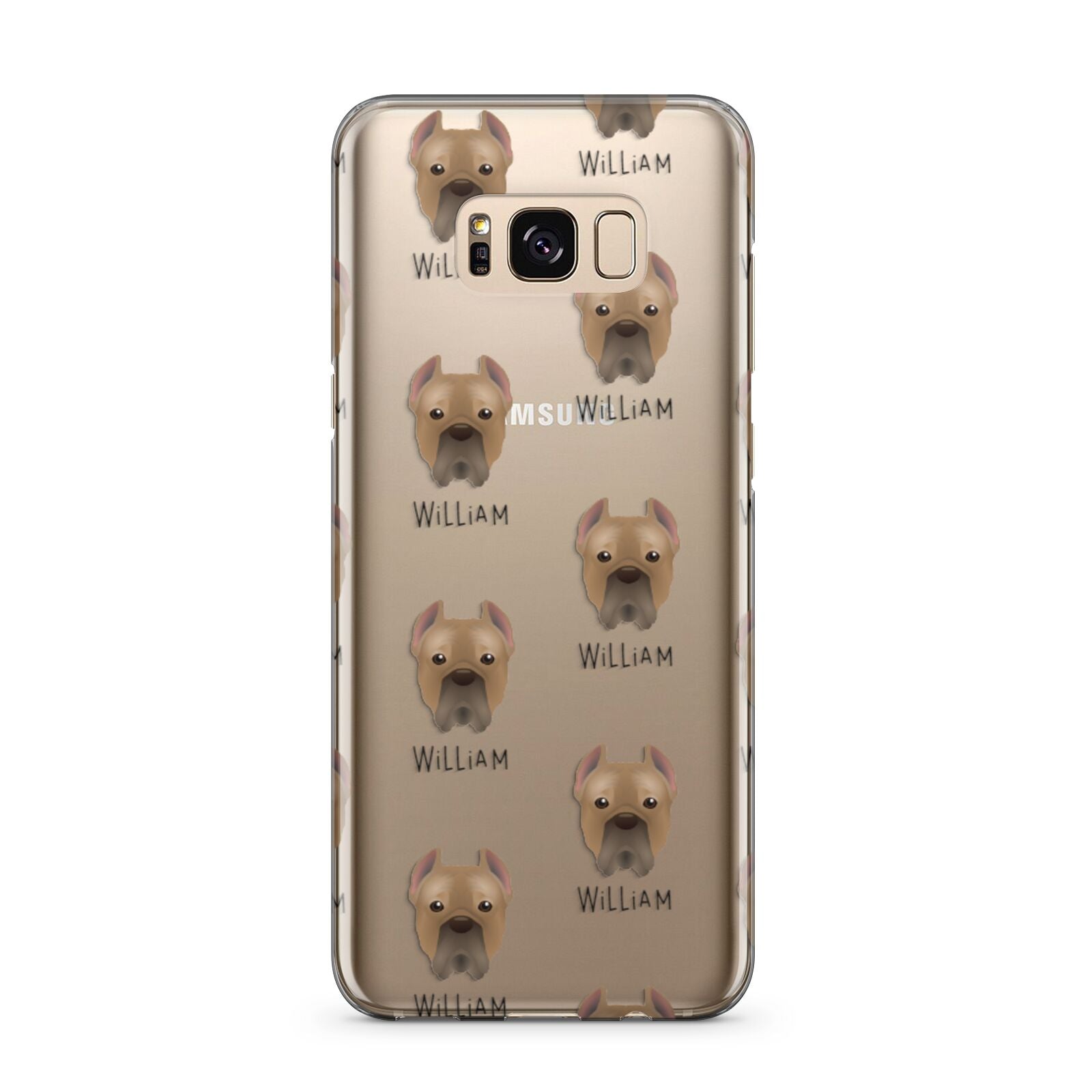 Cane Corso Italiano Icon with Name Samsung Galaxy S8 Plus Case