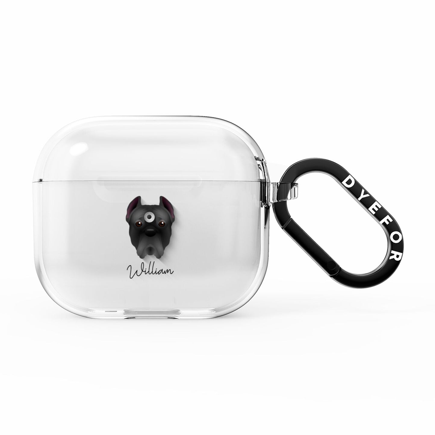 Cane Corso Italiano Personalised AirPods Clear Case 3rd Gen