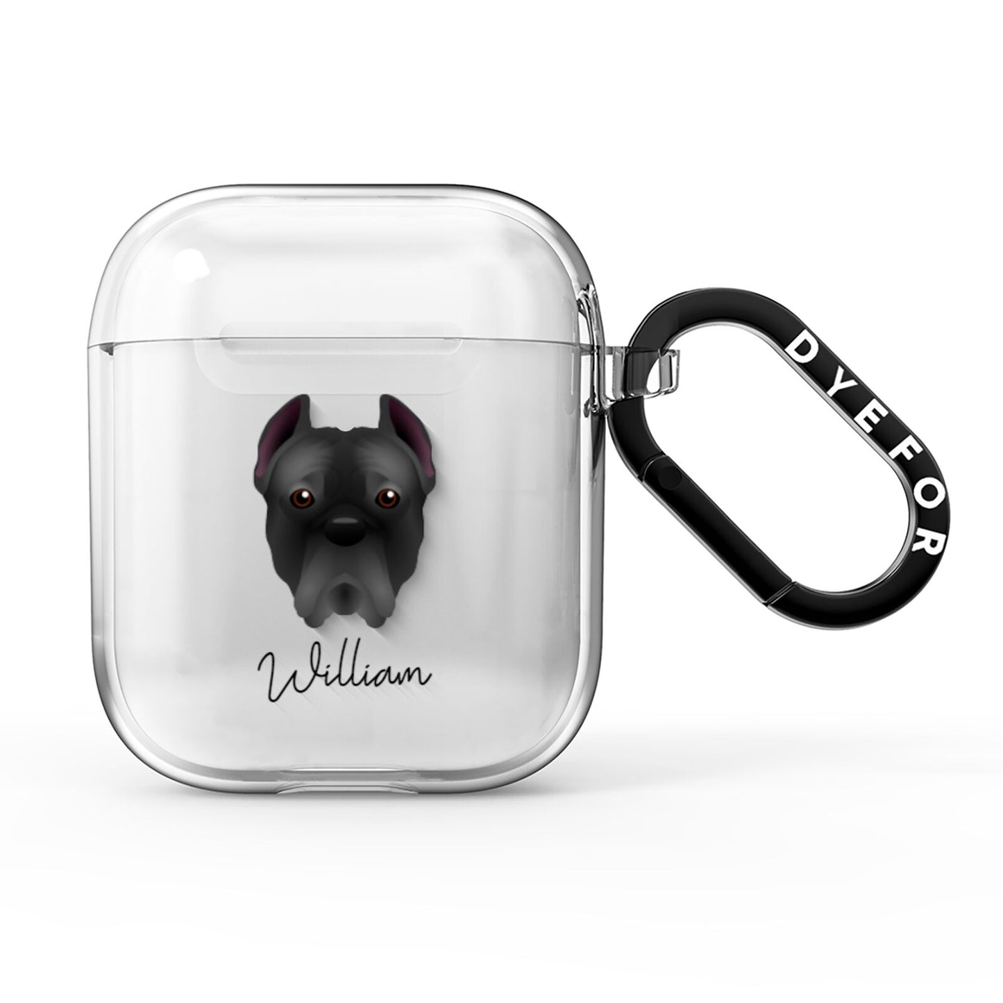 Cane Corso Italiano Personalised AirPods Clear Case
