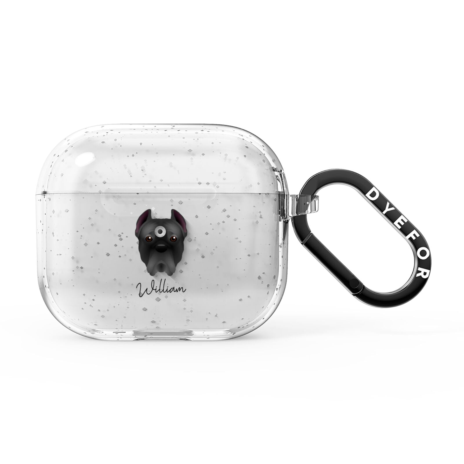 Cane Corso Italiano Personalised AirPods Glitter Case 3rd Gen
