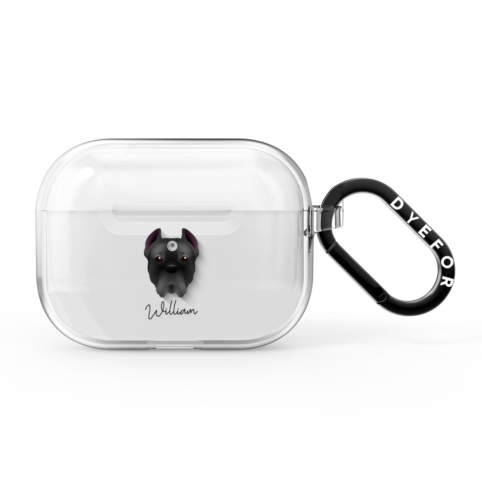 Cane Corso Italiano Personalised AirPods Pro Clear Case