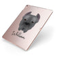 Cane Corso Italiano Personalised Apple iPad Case on Rose Gold iPad Side View